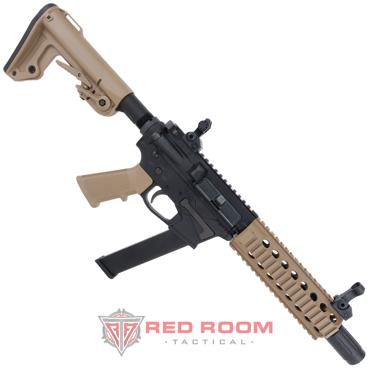 King Arms Bulldog TWS 9mm Carbine Gas Blowback Lite Airsoft Gun Tan 1