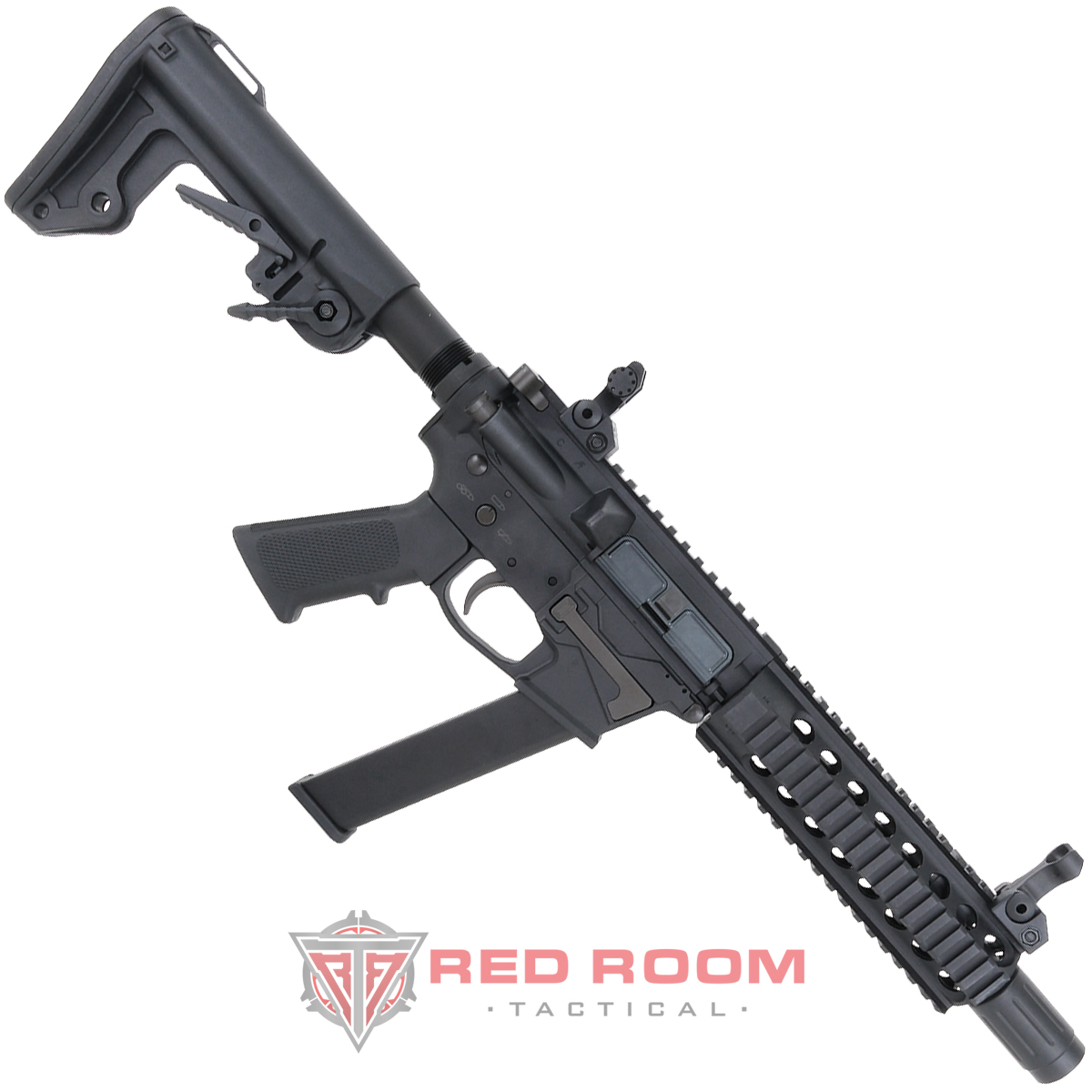 King Arms Bulldog TWS 9mm Carbine Gas Blowback Lite Airsoft Gun Black